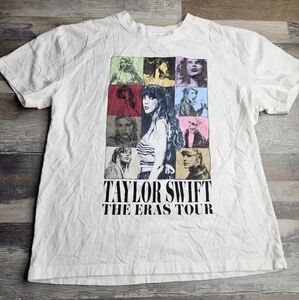 Taylor Swift The Eras Tour 2023 Official Merch White Tshirt Medium